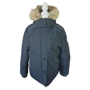 Women's Premium Black Ski Jacket with Faux Fur Hood